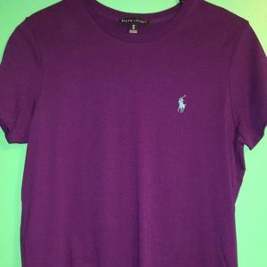 Purple polo shirt